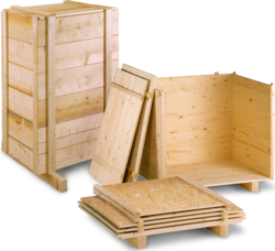 Bild von Holzkisten
